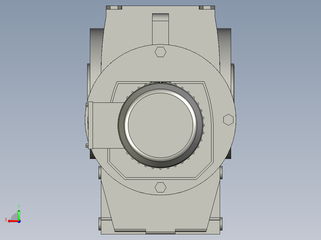 SA97R57-Y80M-70-A-W11kw26转接线盒在左侧后视图