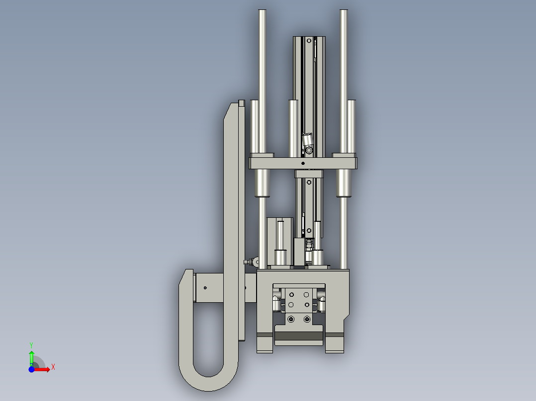 F01AE00111-A300-10压盘气爪组件前视图