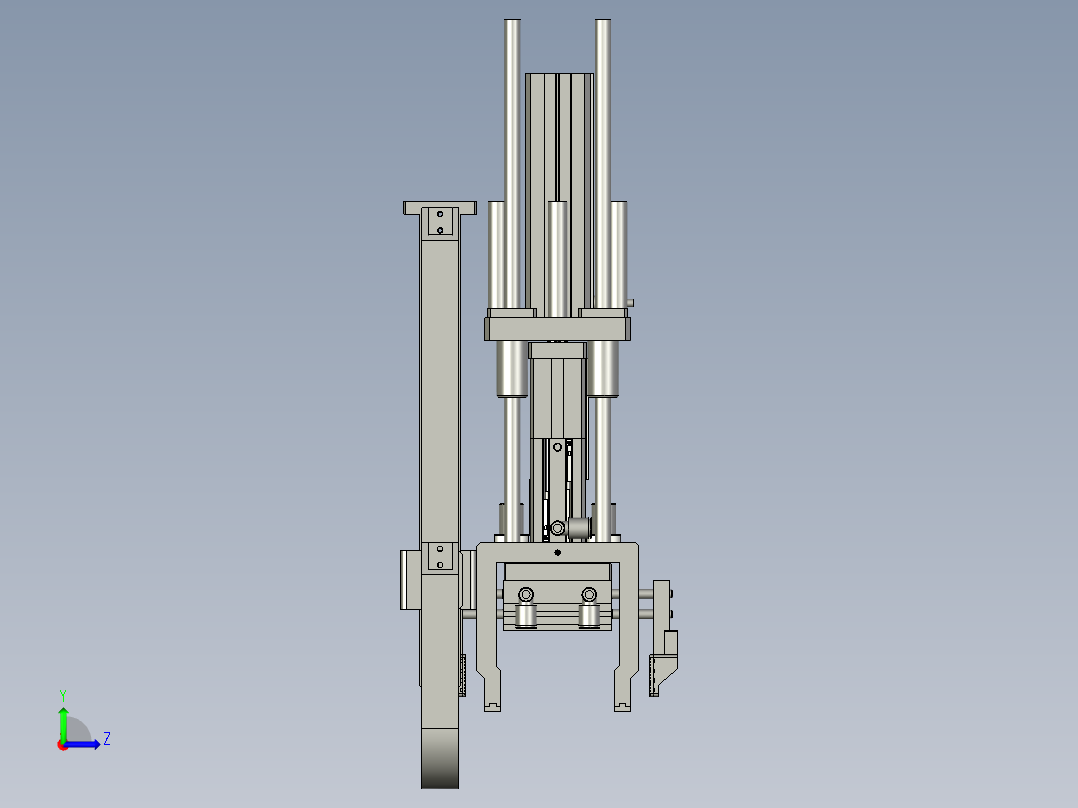 F01AE00111-A300-10压盘气爪组件左视图