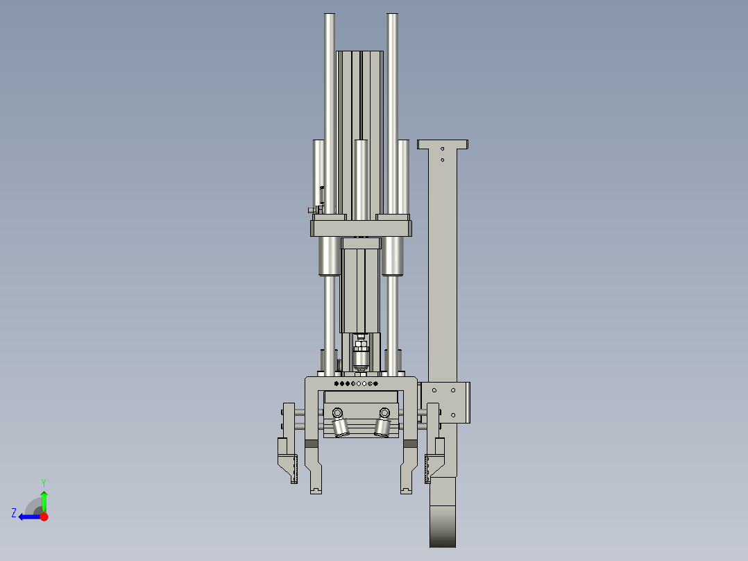 F01AE00111-A300-10压盘气爪组件右视图