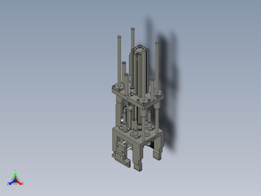 F01AE00111-A300-10压盘气爪组件正等轴测缩略图