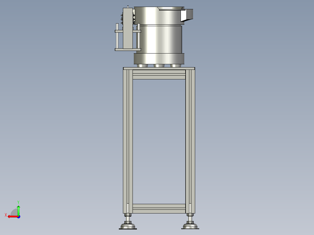 导气弯头上料组后视图