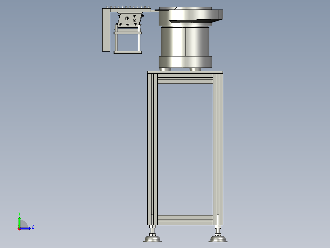 导气弯头上料组左视图