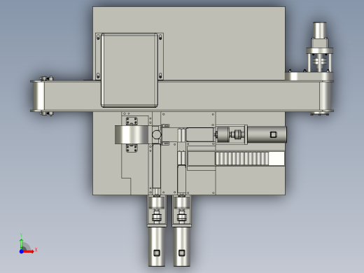 包装机物料推送装置前视缩略图
