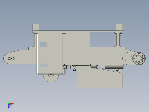 包装机物料推送装置俯视缩略图