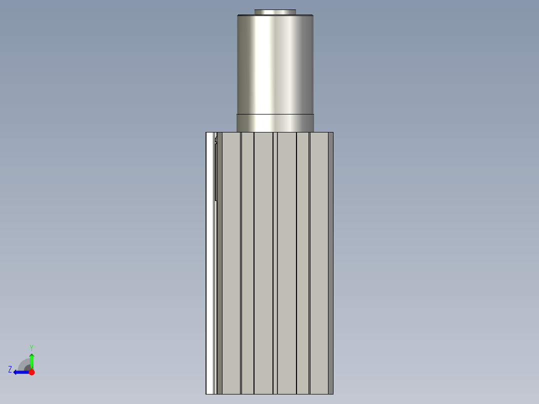 回转夹紧气缸QCKL32x30S_0_135_+_CS1-G-2_右视图