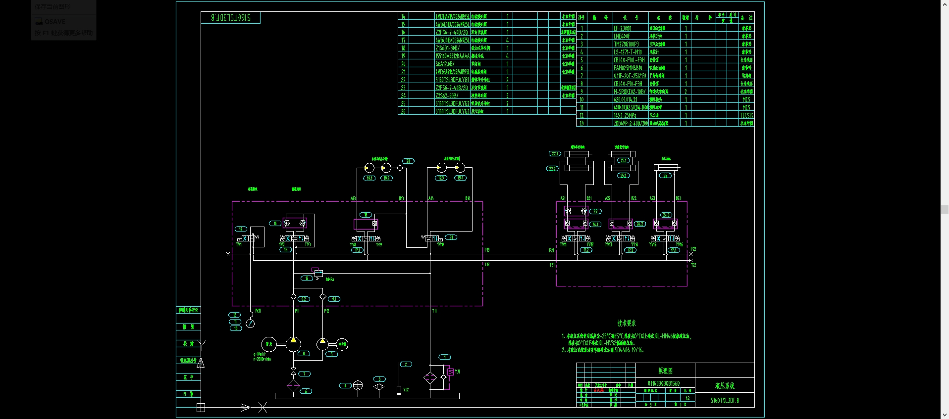扫路车液压系统由主油泵、多路阀、扫盘马达及后斗门、吸盘提升、箱体举升等