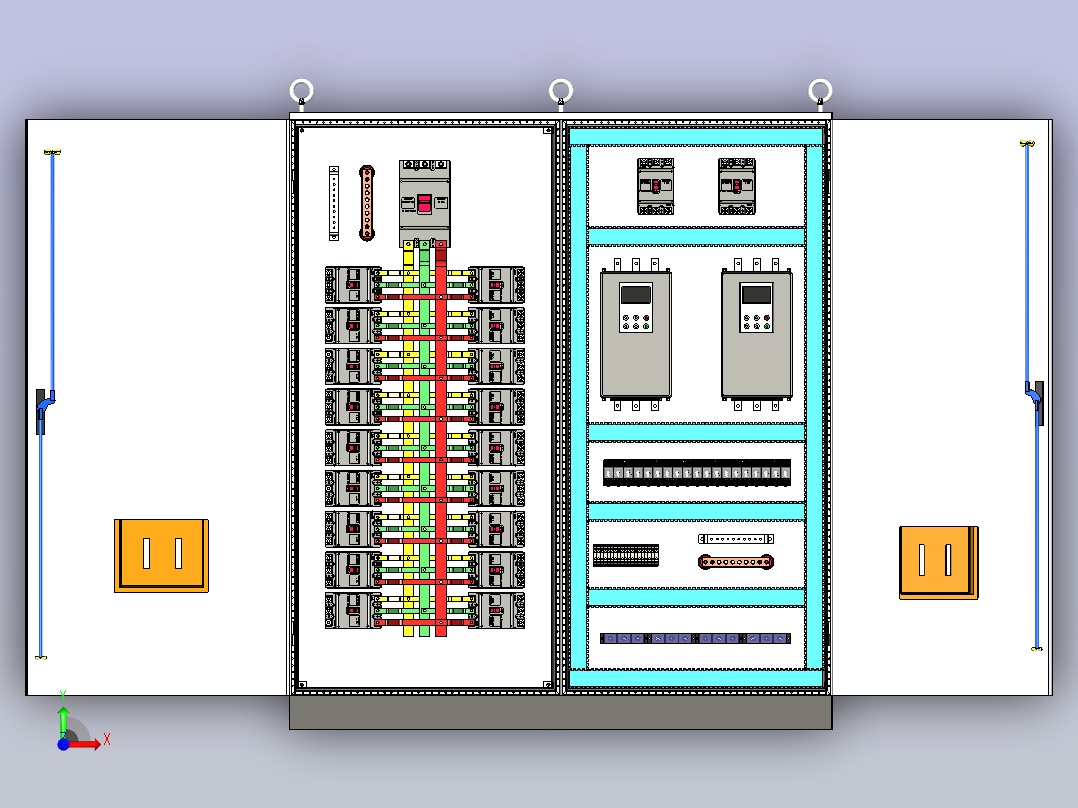 仿威图630A竖装+软启动布局2前视图