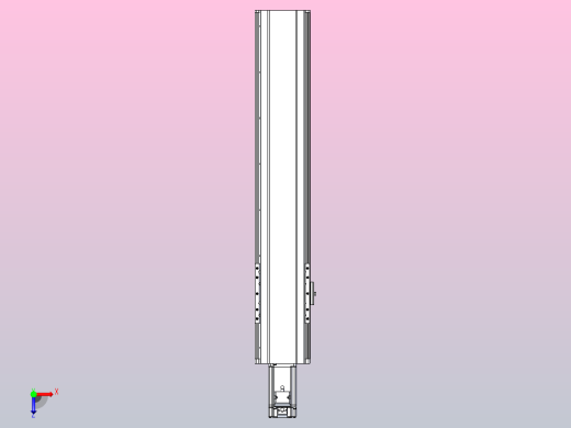 日规模组半封闭丝杆TPA-HNR-120D-1610C-L500-M-Y-P40-N3俯视缩略图