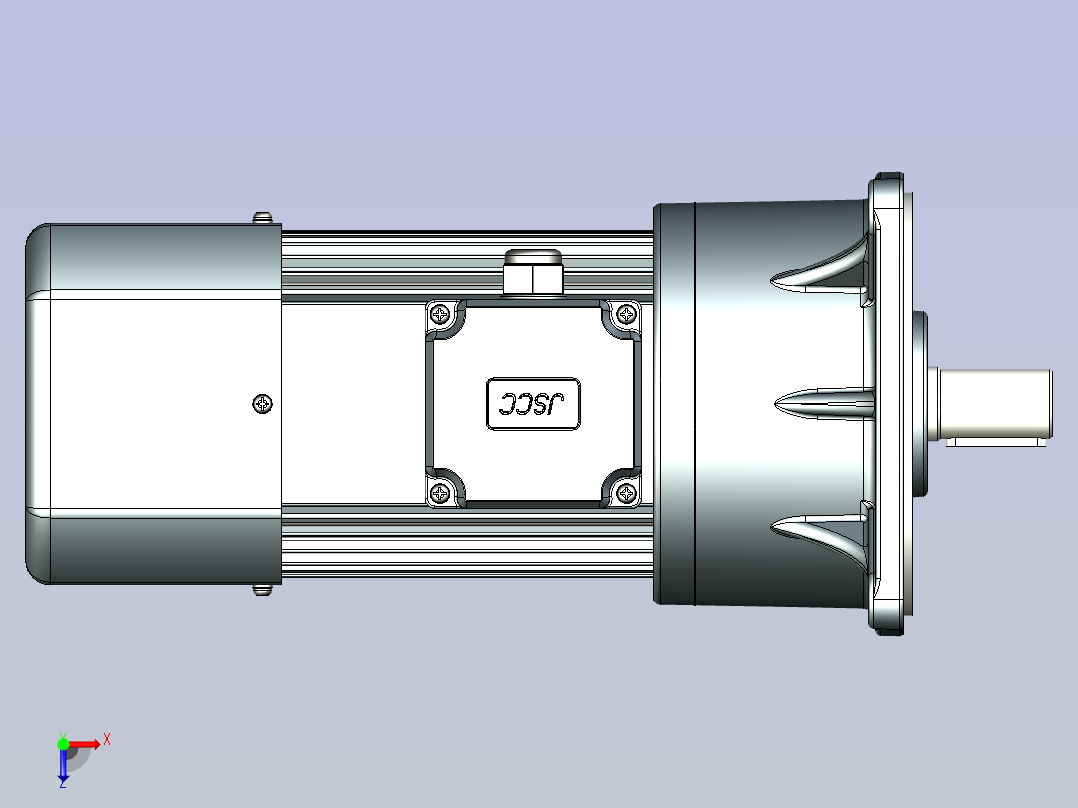 JSCC变频减速电机 f750v01-R俯视图