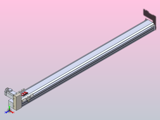 皮带直线轴半封闭可选导轨TPA-HNB-120D-110-L1450-RU-Y-P40-N3