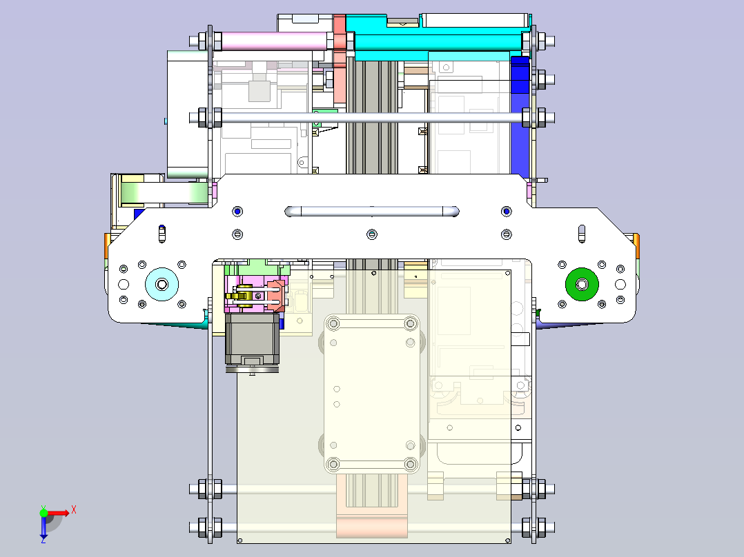 3D打印机 2俯视图