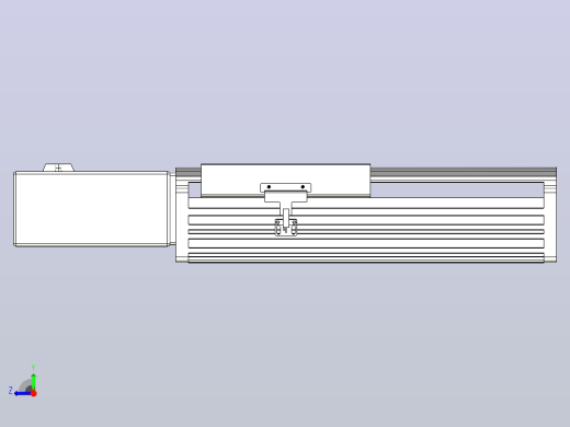 皮带直线轴半封闭可选导轨TPA-HNB-202D-140-L100-MR-Y-P75-N3右视缩略图
