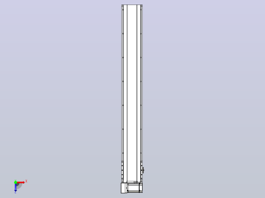 皮带直线轴半封闭可选导轨TPA-HNB-175D-140-L1200-LU-C-P75-N3俯视缩略图