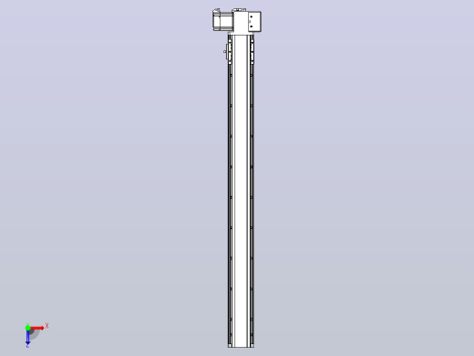 皮带直线轴半封闭可选导轨TPA-HNB-85D-90-L850-LP-C-P20-N3俯视缩略图