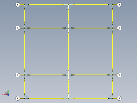 4.5 × 4.3 帐篷框架骨架后视缩略图