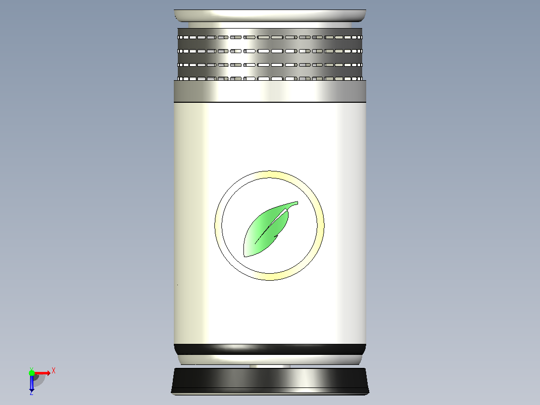 瓶空气净化器俯视图