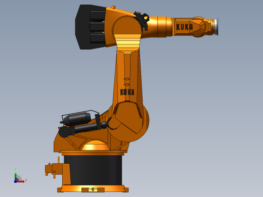 KUKA KR360-2.KR500-2（KR C2）_ 3D模型-可活动关节前视缩略图