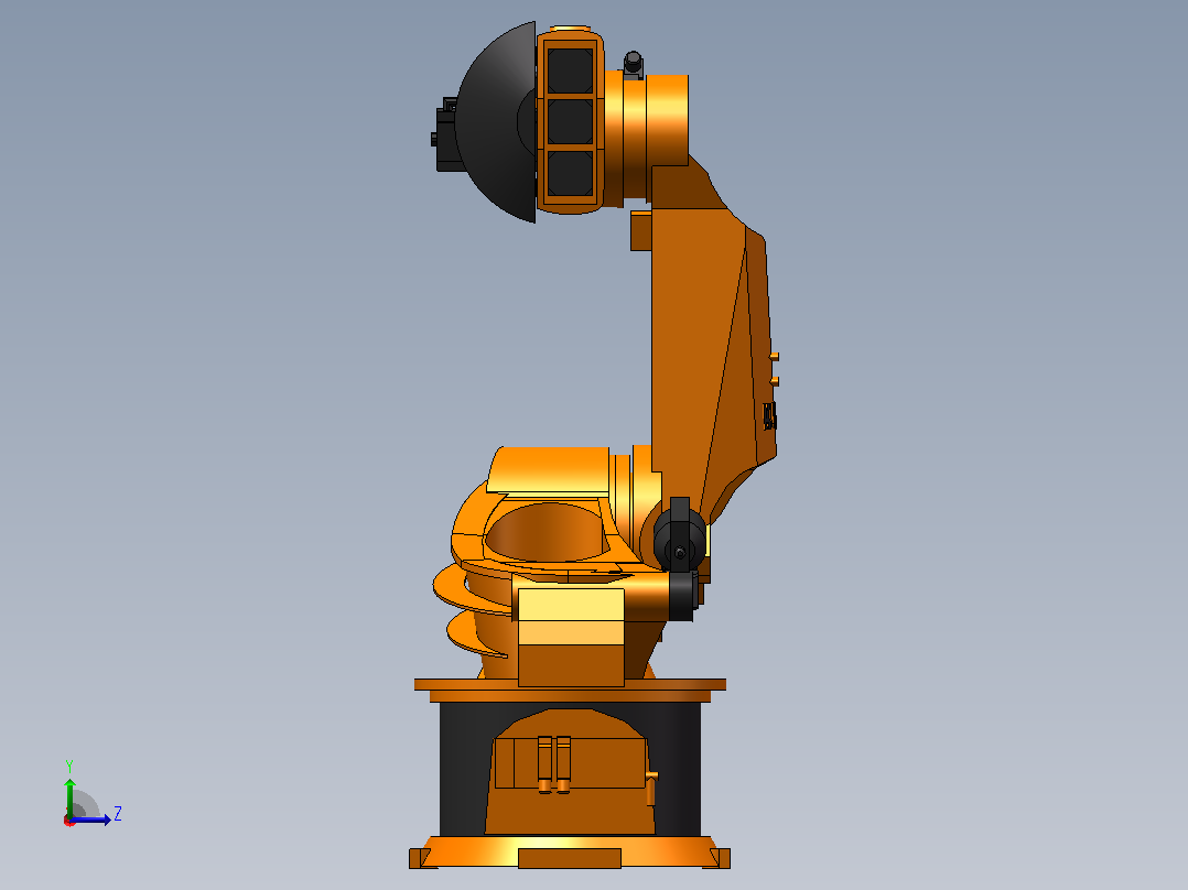 KUKA KR360-2.KR500-2（KR C2）_ 3D模型-可活动关节左视图