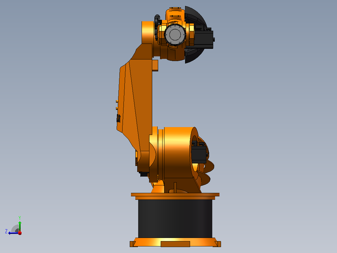 KUKA KR360-2.KR500-2（KR C2）_ 3D模型-可活动关节右视图
