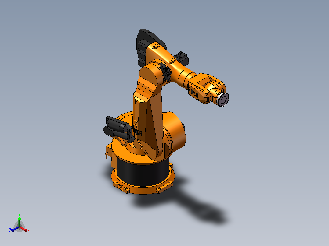 KUKA KR360-2.KR500-2（KR C2）_ 3D模型-可活动关节正等轴测图
