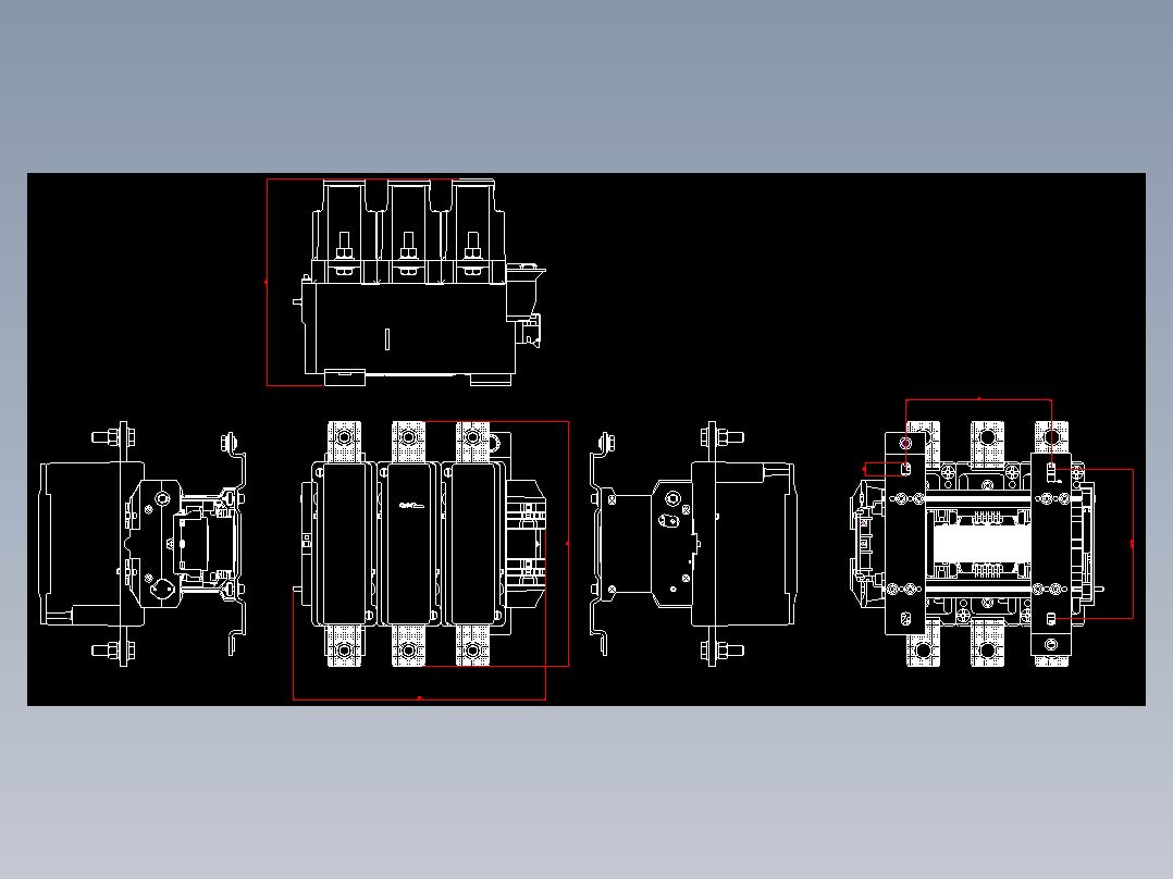 NC7-620交流接触器外形安装尺寸图202204