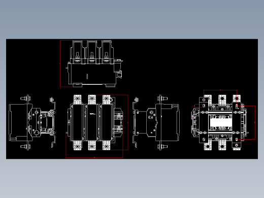 NC7-620交流接触器外形安装尺寸图202204