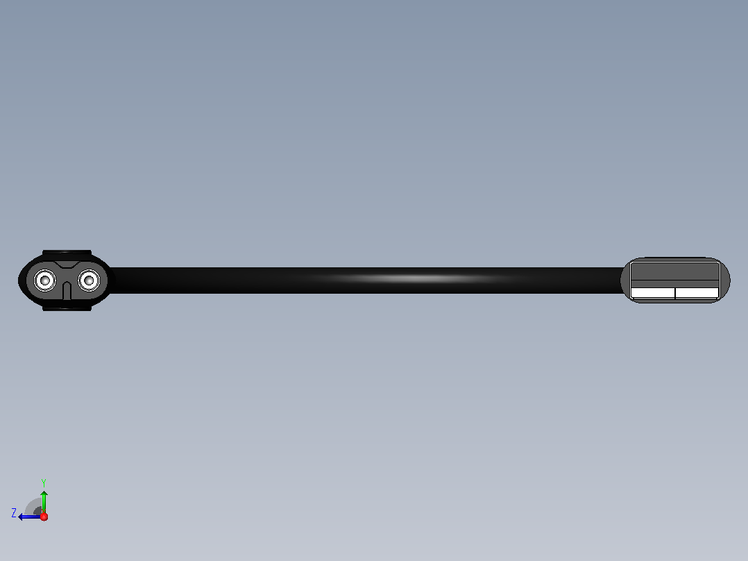 USB 电缆用于剃须刀右视图