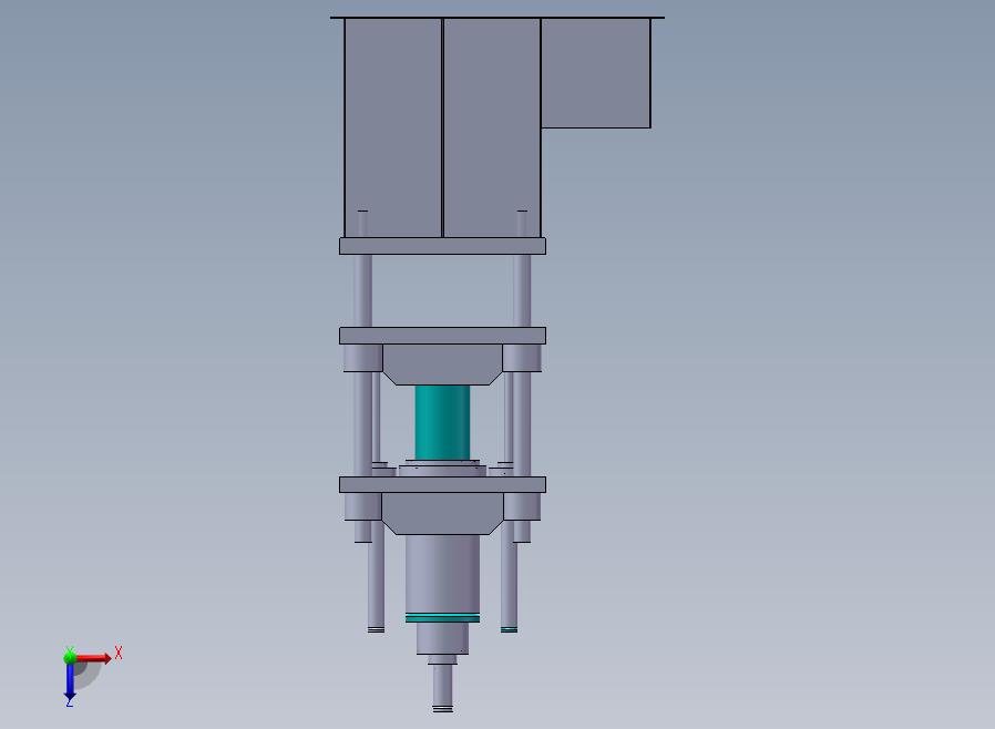 A05-Hydraulic Press液压机俯视图