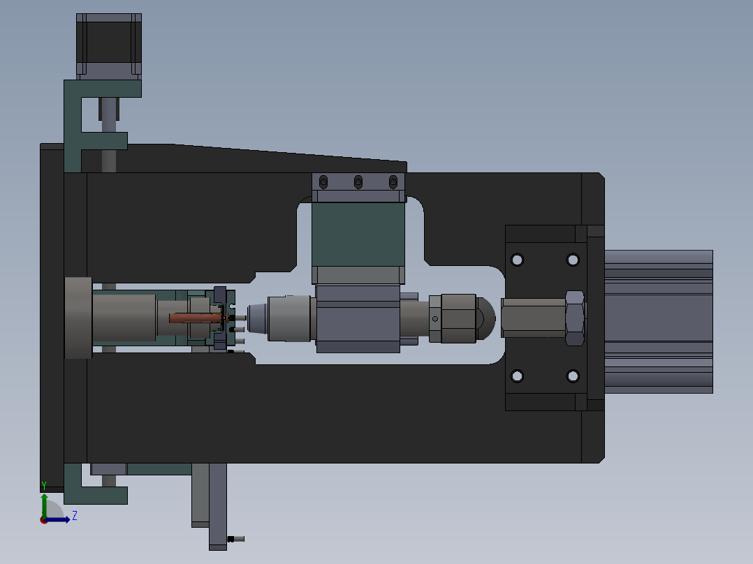 丝杆阀体自动装配工装sw18可编辑左视图