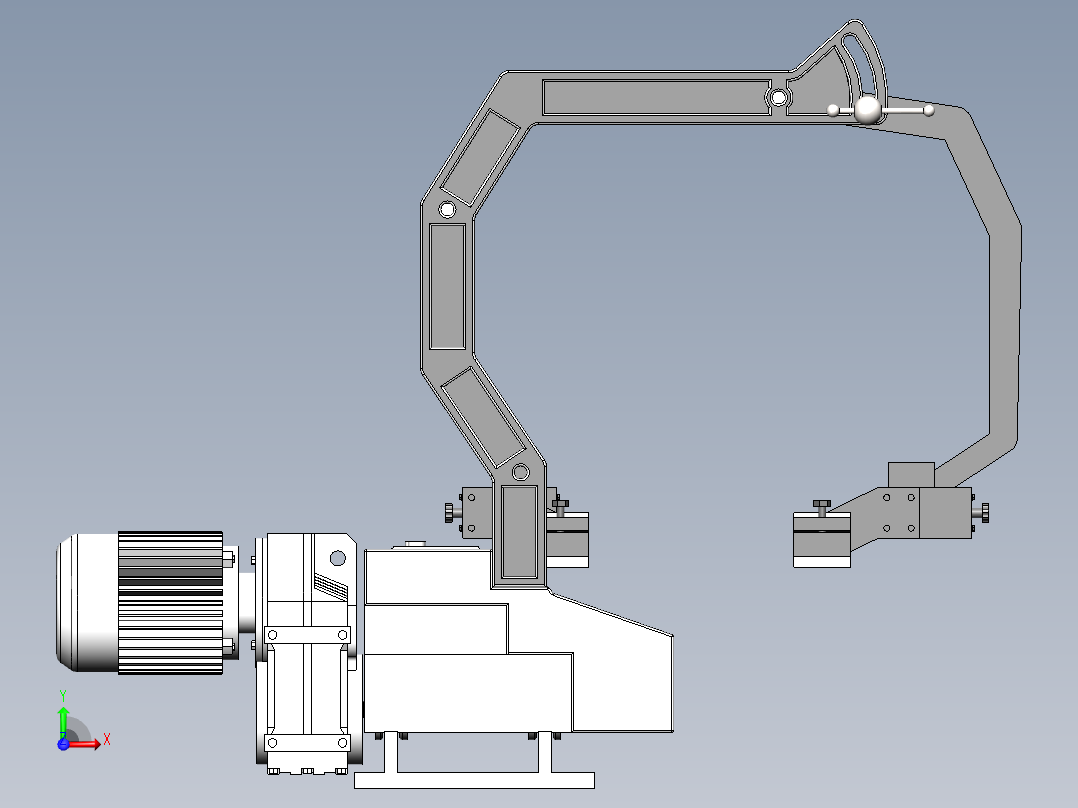 船舶导轨垂直双面角焊机设计(sw15+说明书+cad)前视图