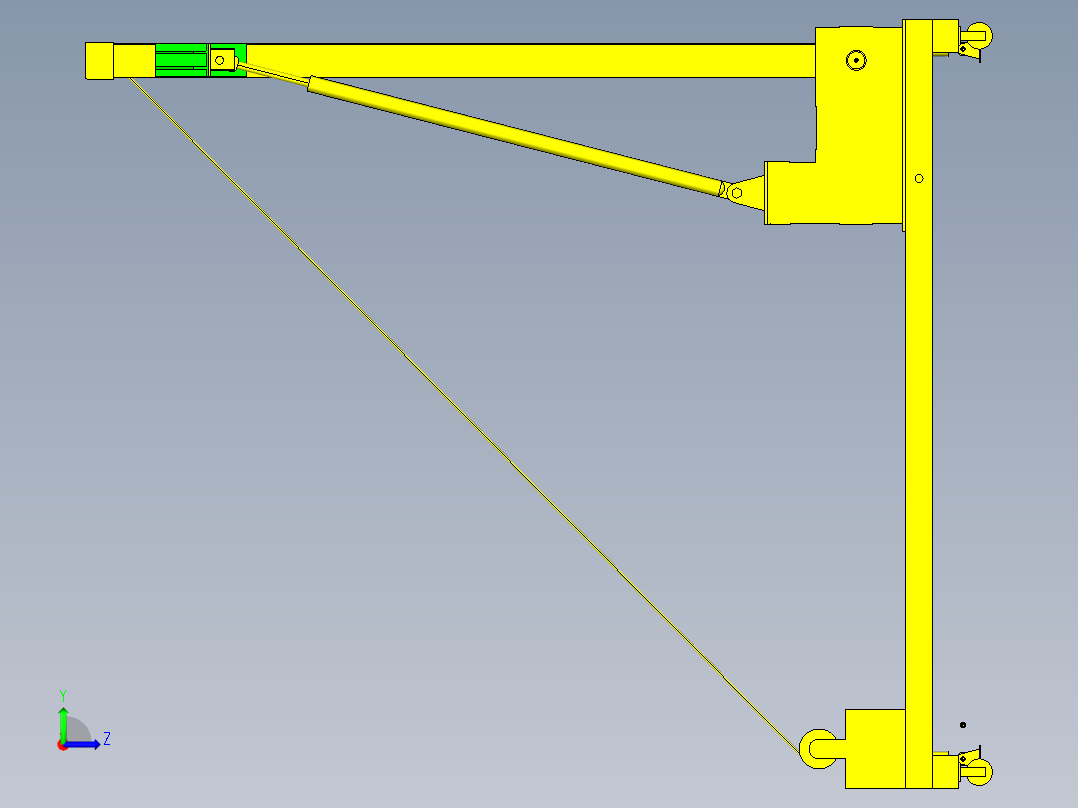 海洋起重吊机pro左视图