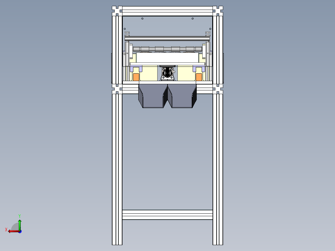 脚踏板压接机（sw18可编辑+工程图）后视图