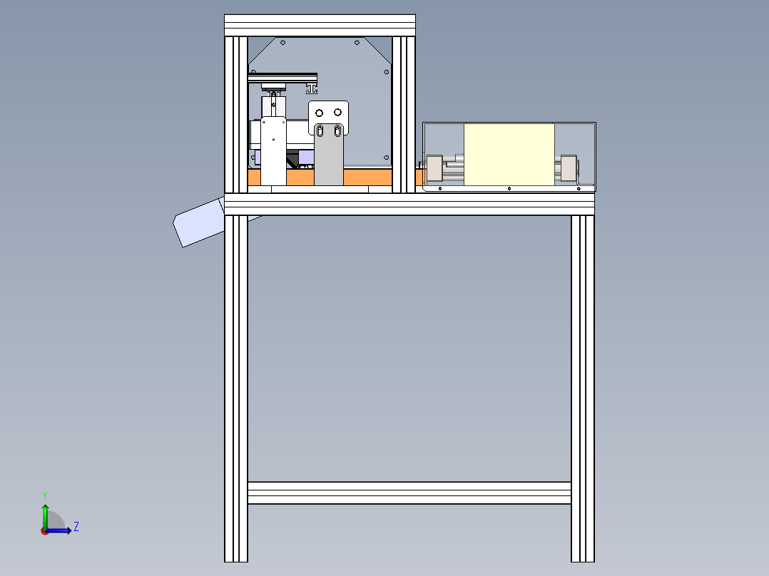 脚踏板压接机（sw18可编辑+工程图）左视图