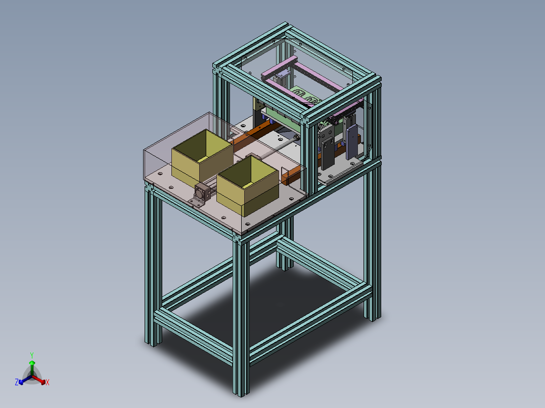 脚踏板压接机（sw18可编辑+工程图）正等轴测图