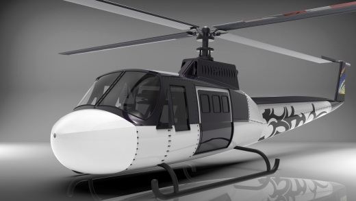 贝尔 Bell 412桨叶旋翼直升机3D图纸 IGS格式缩略图