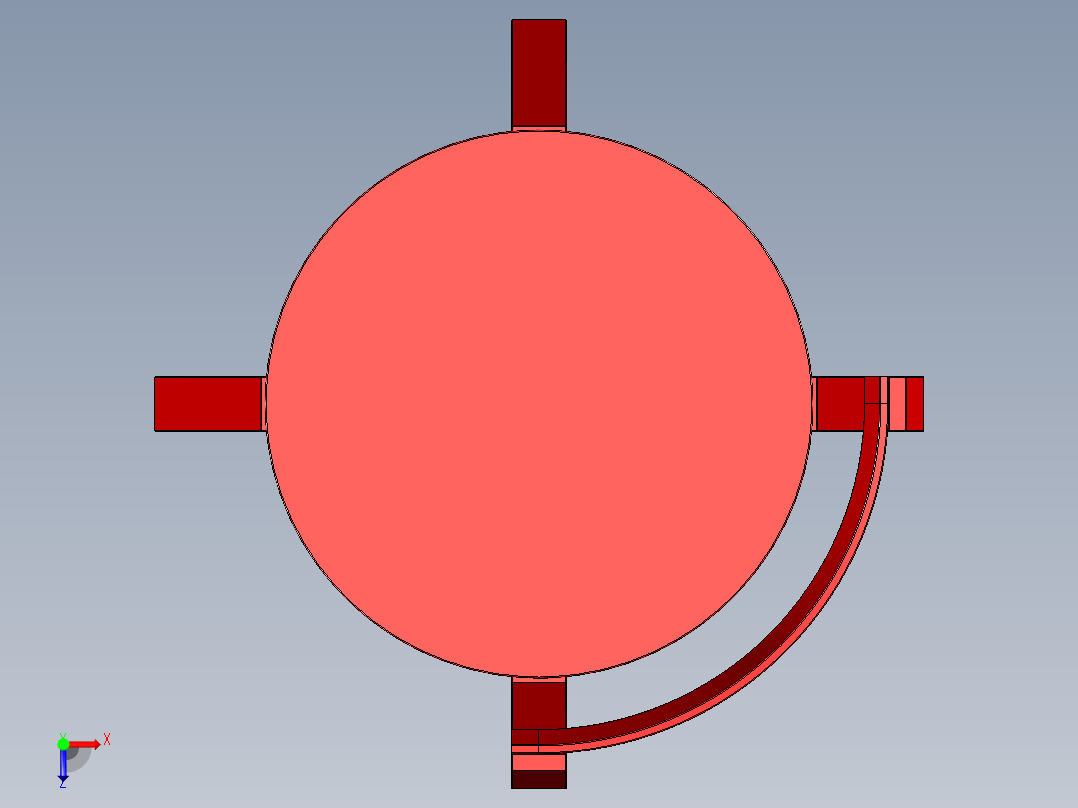 2x4椅子造型设计俯视图