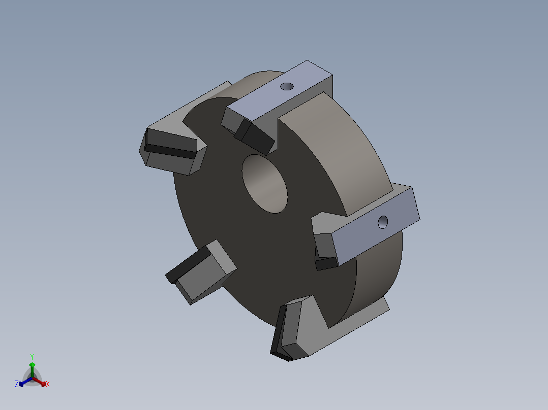 铣刀洗刀钻头机床刀具花键铣削刀具2014正等轴测图