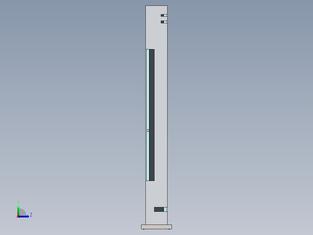solidworks 创意客厅立灯左视图