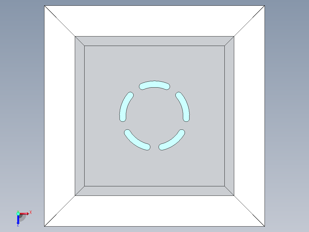solidworks 创意客厅立灯俯视图
