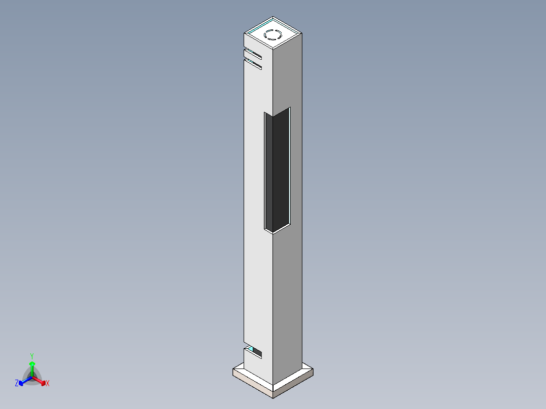 solidworks 创意客厅立灯正等轴测图