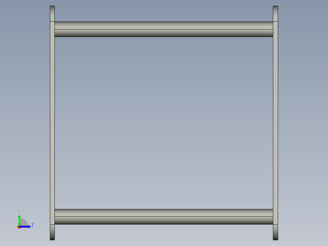 支架图纸左视图