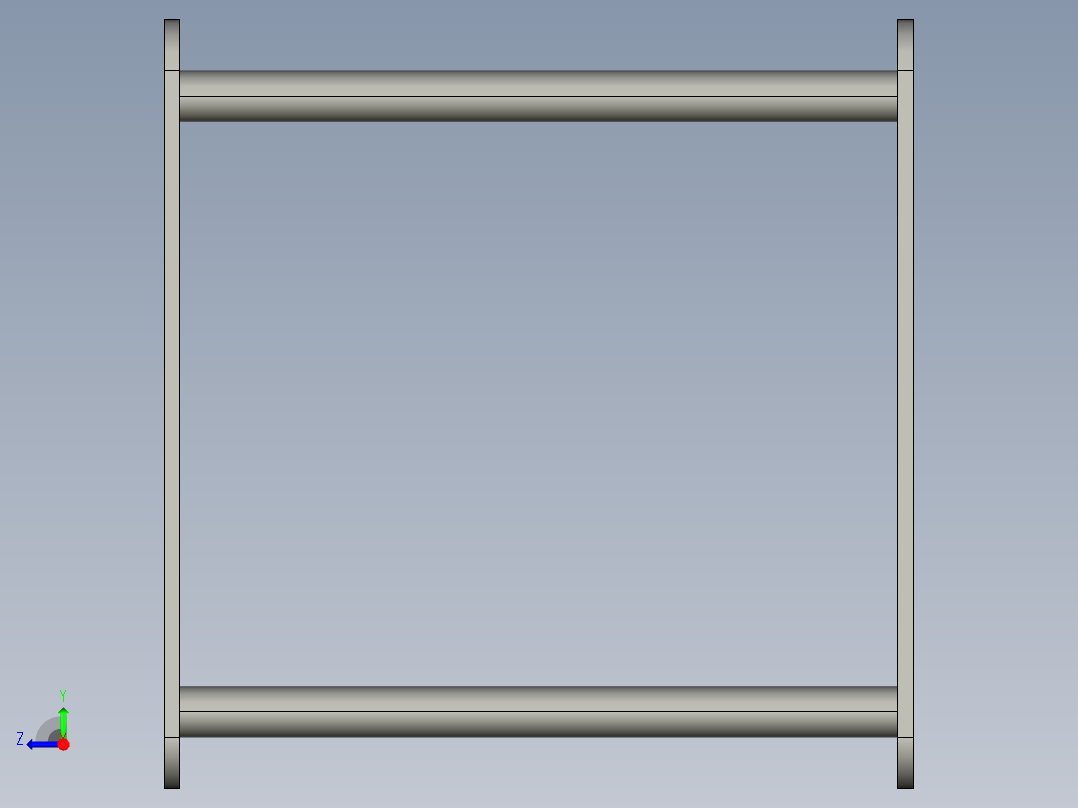 支架图纸右视图