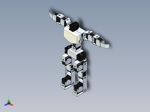 scrapped robosavvy人形机器人结构3D图纸 IGS格式