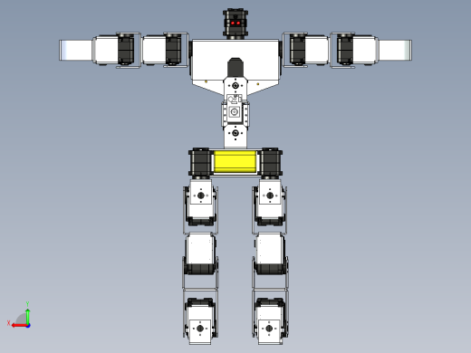 scrapped robosavvy人形机器人结构3D图纸 IGS格式后视缩略图