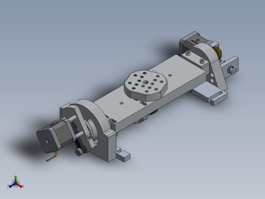 带2个旋转轴的5轴CNC控制台正等轴测缩略图