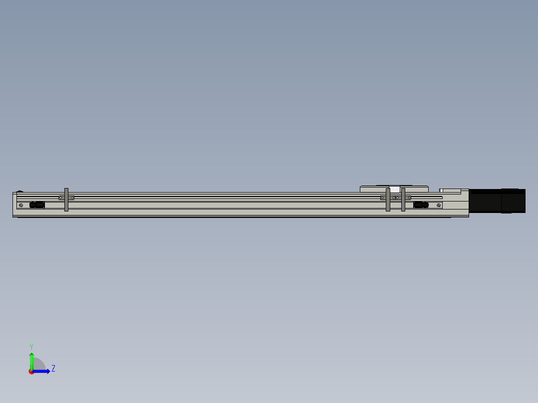 Toyo东佑达直线模组-ECH6-550-BC-反-M5左视图