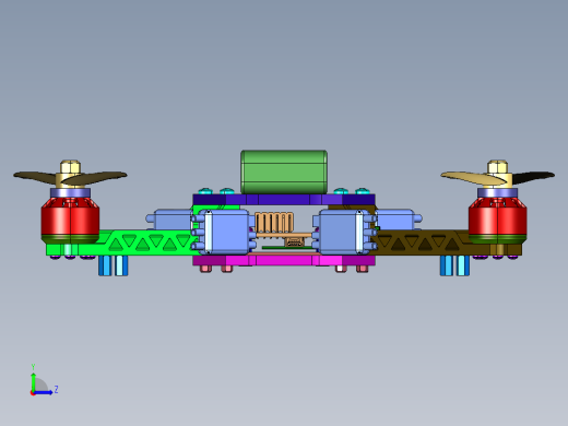 无人机航模四轴飞行器左视缩略图