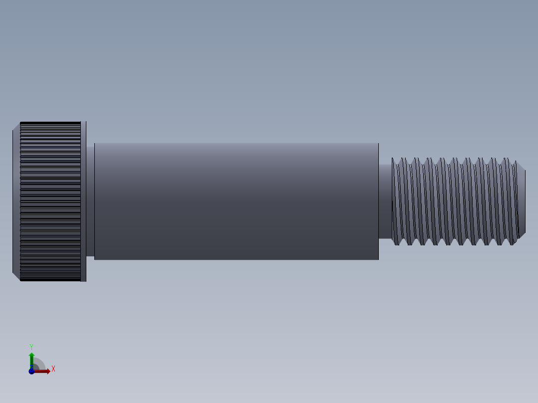 公制SH螺栓选择（DME）-SB DME PM12 x40.SLDPRT前视图
