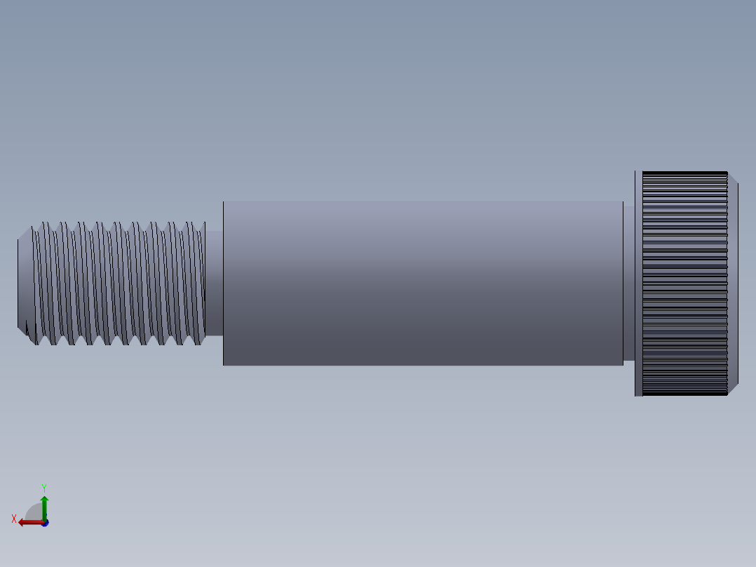 公制SH螺栓选择（DME）-SB DME PM12 x40.SLDPRT后视图